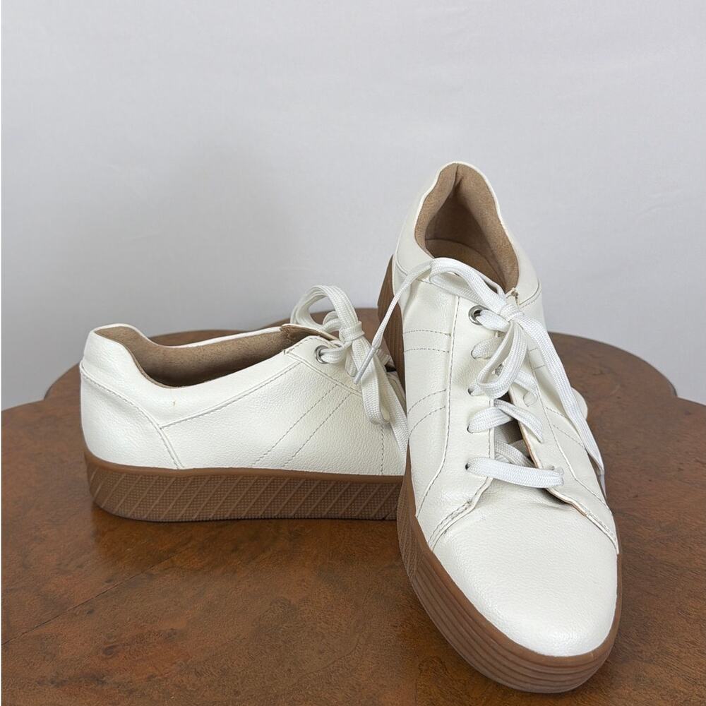 Soul Naturalizer Cream Lace-Up Leather Casual Tennis Shoes Size 9